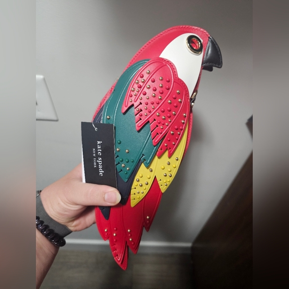 NWT Kate Spade Rio 3D Parrot Crossbody - Picture 5 of 6